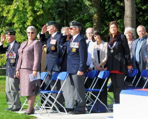 In attendance as well were Major‐General Ed Fitch (Ret’d), and Brigadier‐General Archie Brown (Ret’d).