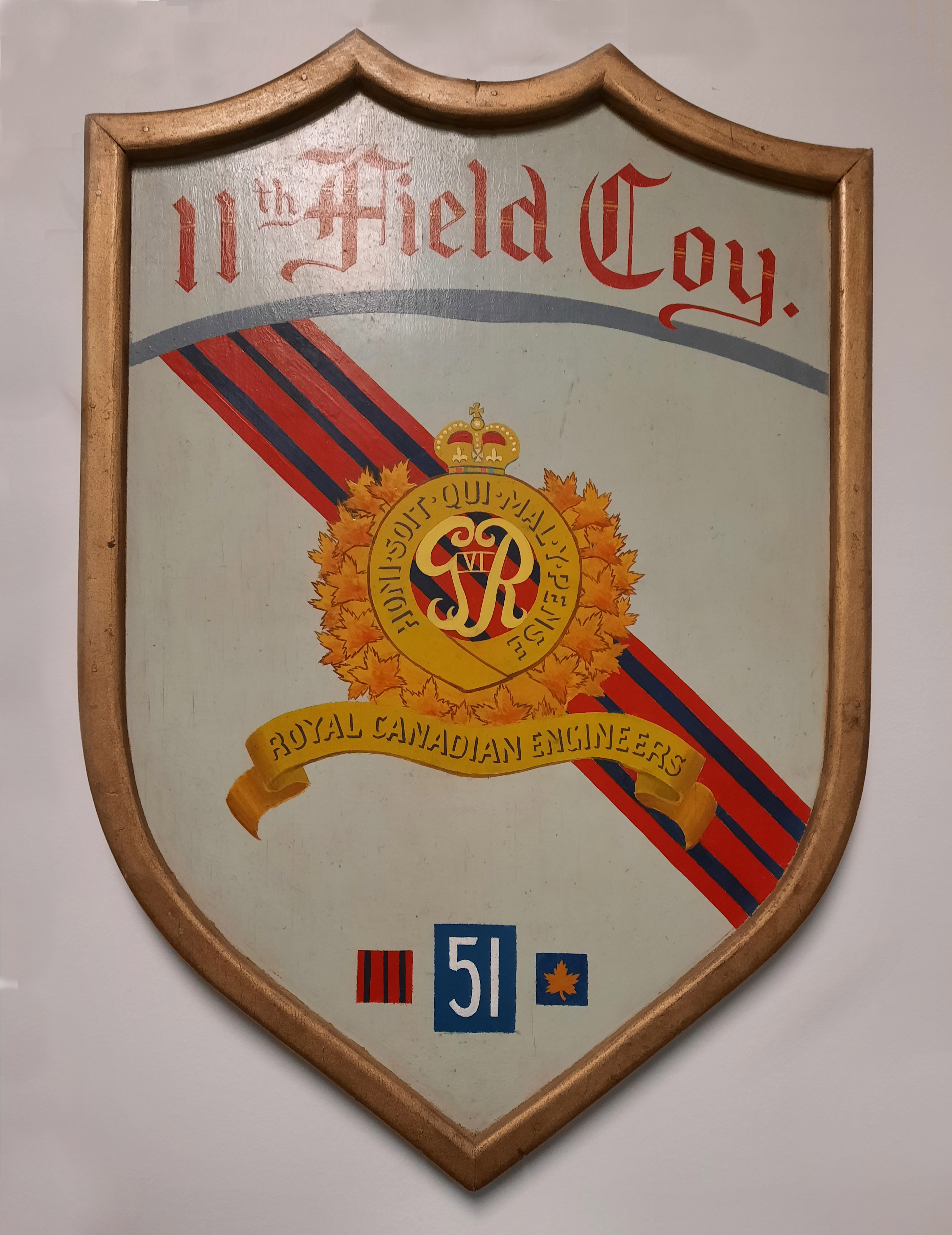 11th Field Company Plaque 1