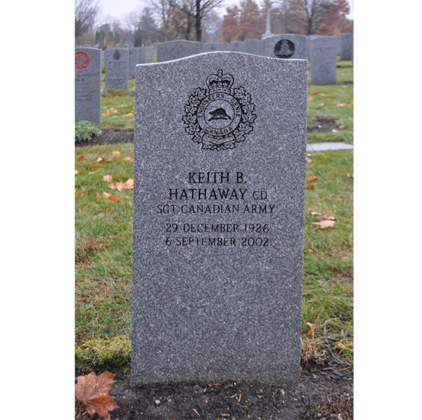 Sgt Keith Brewster Hathaway (Ret’d)