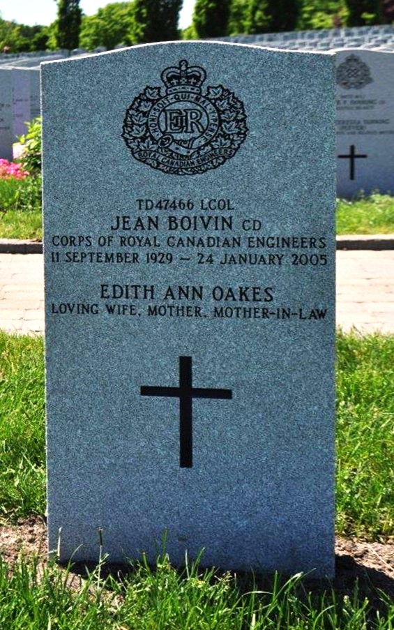 LCol Jean Edouard “John” Boivin, CD (Ret’d)  in Beechwood Cemetery, Ottawa, ON