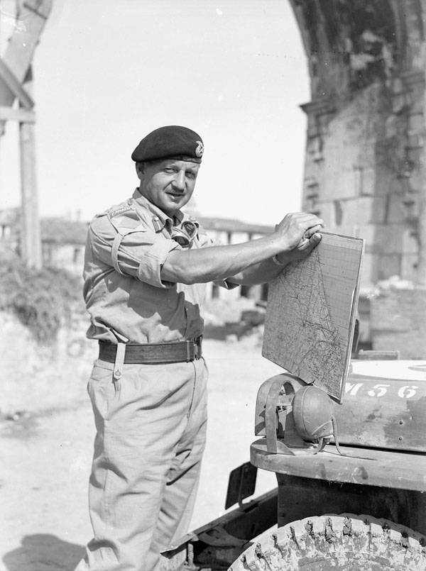 Lt-Gen Burns near Rimini