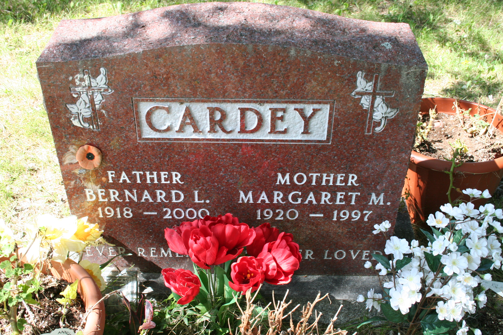 Spr Bernard Leo “Bernie” Cardey (Ret’d)  in Lake of the Woods Cemetery, Kenora, ON. 