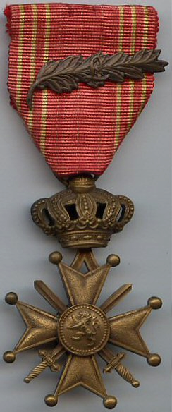 Crois de Guerre 1940 avec Palme (Belgium)