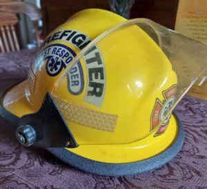 Cpl Greg Geldart's Helmet on his casket as it is taken to the cemetery.