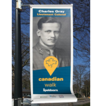 Calgary Street Banner honouring Charlie Gray