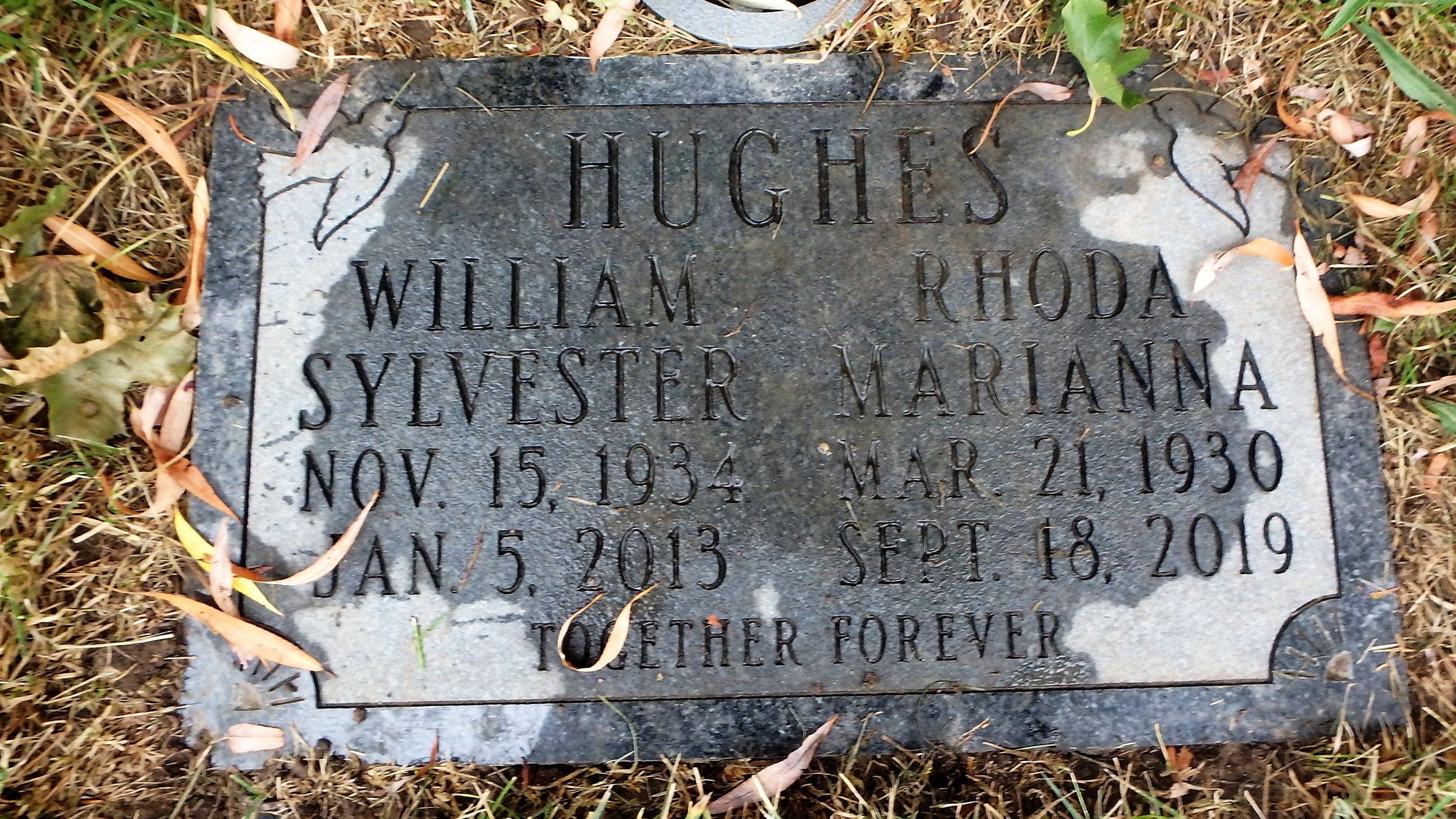 Spr Hughes' Grave Marker in the Parkview Cemetery, Waterloo ON