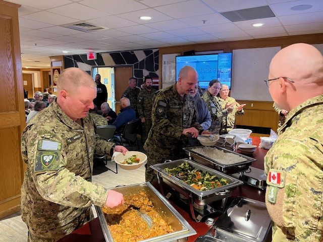 1 CER hosting the Panda Express Asian Heritage Month TGIF at the WOs & Sgts’ Mess