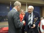 The French National Order of the Legion of Honour is presented to Spr Gill Leclair by the Consul General of France in Montréal, Bruno Clerc. // Leclair a reçu cet honneur des mains du Consul général de France à Montréal, M. Bruno Clerc.</