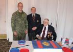 Cake cutting - Spr Kameron Roache, Dennis Dwyer and Bill Corbett