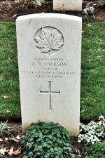 Sapper Jackson's headstone at Beny-Sur-Mer.(2010) Sapper Jackson's headstone at Beny-Sur-Mer.(2010)