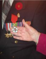 WO2 George Fouchard, CD (Ret’d) with medals