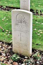 Corporal Ross's head stone at Beny-Sur-Mer Cemetery.