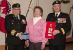 Col Comdt, BGen Gerry Silva, Mrs. Norma Hitchcock and BGen Steve Irwin J3 Engineer,