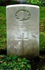 Major John Barrett's Grave Marker in Schoonselhof Cemetery, Antwetp