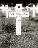 Sapper Cecil Amos Bell Temporary Grave Marker