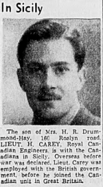 Lt Hugh Campbell Carey, 4th Fd Coy Lt Hugh Campbell Carey, 4th Fd Coy