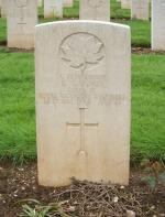 Spr Ernest Gagnon's Headstone in Cassino War Cemetery