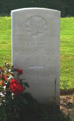 Headstone of L/Cpl Alfred Harry Hall in the Dieppe Canadian War Cemetery, Hautot-sur-Mer, France Headstone of L/Cpl Alfred Harry Hall in the Dieppe Canadian War Cemetery, Hautot-sur-Mer, France