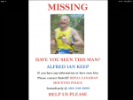 Missing Poster Alfred Ian Keep