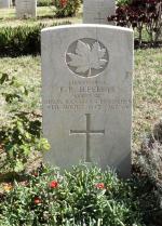 Lt Charles Ross Jefferys' Headstone in Agira Canadian War Cemetery Lt Charles Ross Jefferys' Headstone in Agira Canadian War Cemetery