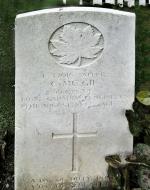 Headstone of Spr Chester McGie in the Dieppe Canadian War Cemetery, Hautot-sur-Mer, France Headstone of Spr Chester McGie in the Dieppe Canadian War Cemetery, Hautot-sur-Mer, France