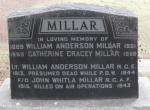 Millar Family Memorial in Edmonton. The family lost two sons in the War. A third served in the Artillery.