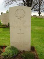 Spr William Wood's Headstone in the Cassino Commonwealth War Cemetery.
