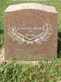 J. G. Normand Bernard Headstone Argenteuil Cemetery, Argenteuil, QC