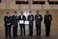 Colonel Commandant Presents CME Commendations to Sgt Frederik Marion and Cpl Neeham Khalid, 34 CER 10 Dec 2022