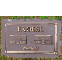 CWO Jake Froese's Gravemarker, Chilliwack Cemeteries, Chilliwack, BC