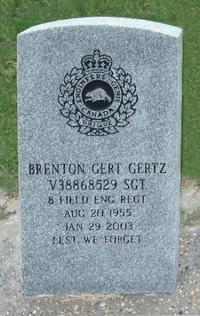 Grave Sgt Brenton Gertz, CD (Ret'd)