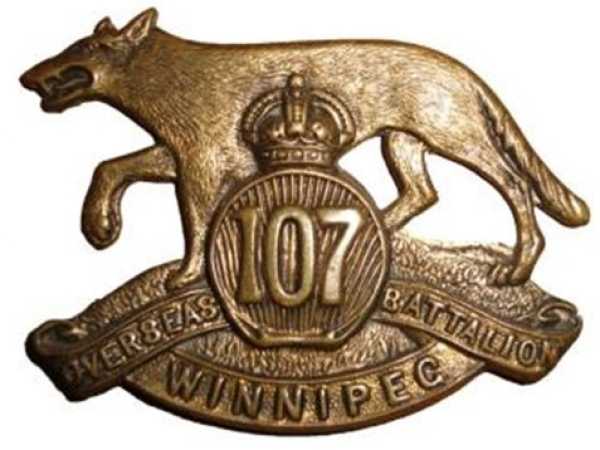 107th (Timber Wolf) Pioneer Battalion Badge