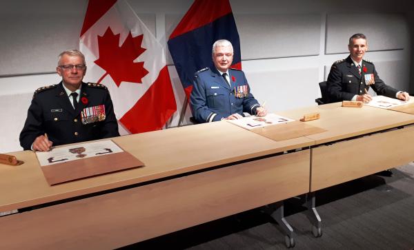 Ben Steve Irwin (Ret'd), MGen Kevin Horgan, MG Daniel Benjamin (Ret'd)