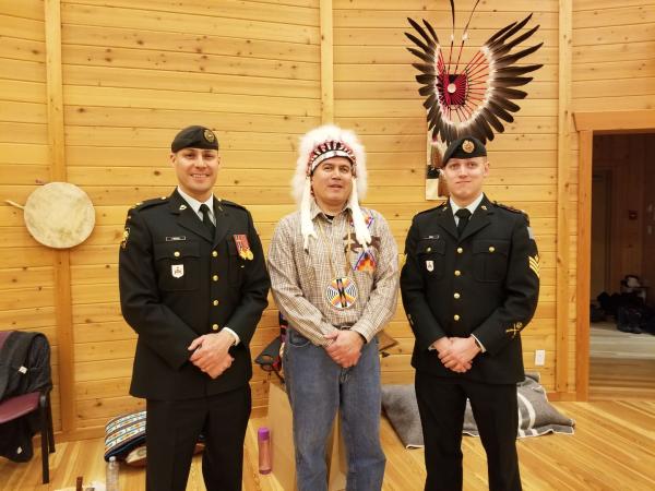 Major Nils French, Chief Jason Louis and Sergeant Derek Shiell 