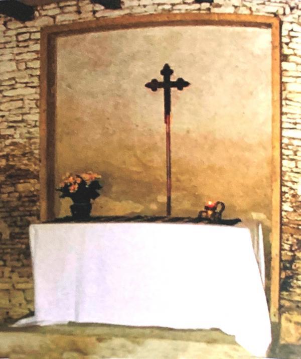 Chapel and Alter build by 3rd Cdn Div Engrs