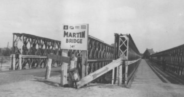 Martin Bridge over the Albert Canal in Belgium which remained in place for over 40 years