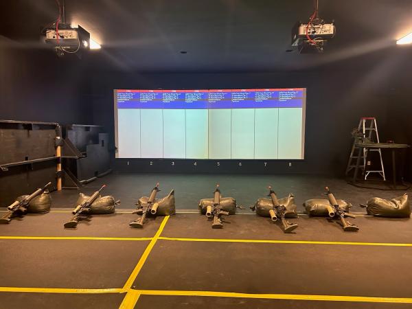 3 CDTC Small Arms Trainer C7A2 rifles relay. Photo supplied by RPOU (W) Wainwright