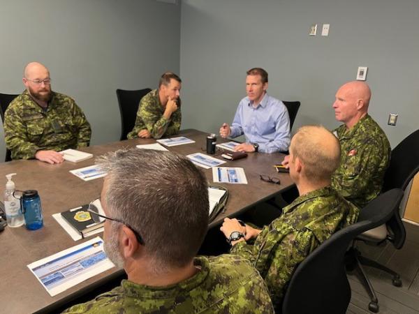 3 Div Comd – Brigadier-General Rutland, 3 Div Comd’s participation to learn the RPOU(W) functions and limitations