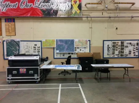 DGSS setup in the Trail Armoury // Installation du SSGD – Manège militaire de Trail