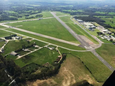 Dunsfold Aerodrome in Surrey, England build by the 2nd Bn RCE in 1942 as a bomber base