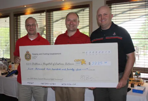 CWO Lemieux, LCol Vandenberg and Tim Matley, the Event Organiser / Organisateur
