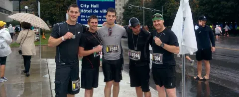 34 CER Detachment Rouyn 2014 Army Run finishers.