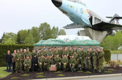 RMC Cadets at 19 Wing Comox