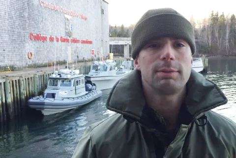 Pictou County’s Josh Bennett from the 4 Engineer Support Regiment’s combat dive team is working alongside the Royal Canadian Navy’s Fleet Diving Unit (Atlantic), as part of Exercise Nihilo Sapper 2017. - Fram Dinshaw