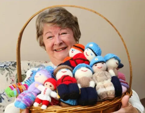 Shirley O'Connell is appealing to the knitting community to help make crocheted Izzy Dolls (www.izzydoll.ca)