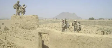 appers from 51 Fd Sqn prepare a building for destruction. The building housed an IED making operation.