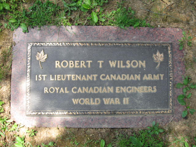 Lt Robert Wilson's Gravemarker in the Lynnhurst Cemetery, Knoxville, Knox County, Tennessee, USA